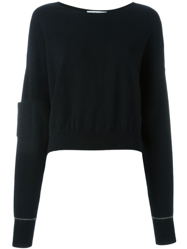 Helmut Lang Sleeve Pocket Detail Jumper, Women's, Size: Small, Black, Cashmere