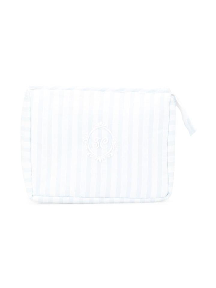 Tartine Et Chocolat Striped Toilette Bag - White