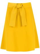 Egrey Belted A-line Skirt - Yellow