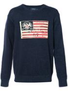 Polo Ralph Lauren - Flag Patch Jumper - Men - Cotton - L, Blue, Cotton
