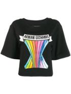 Armani Exchange Rainbow Loose T-shirt - Black