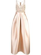 Patbo Embellished Top Princess Gown - Brown