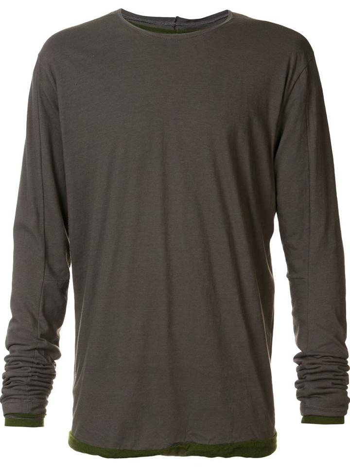 Taichi Murakami Longsleeved T-shirt, Men's, Size: 7, Green, Cotton/cashmere