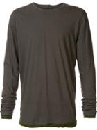 Taichi Murakami Longsleeved T-shirt, Men's, Size: 7, Green, Cotton/cashmere