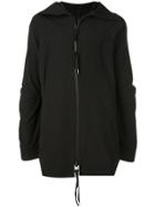 Army Of Me Zipped Hooded Jacket - Black