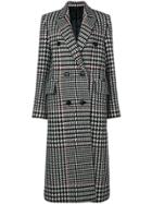 Juun.j Houndstooth Double-breasted Coat - Black