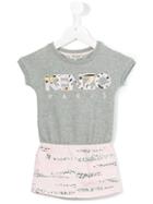 Kenzo Kids - Logo Print Dress - Kids - Cotton - 36 Mth, Grey