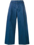 Marni Cropped Wide-leg Jeans - Blue