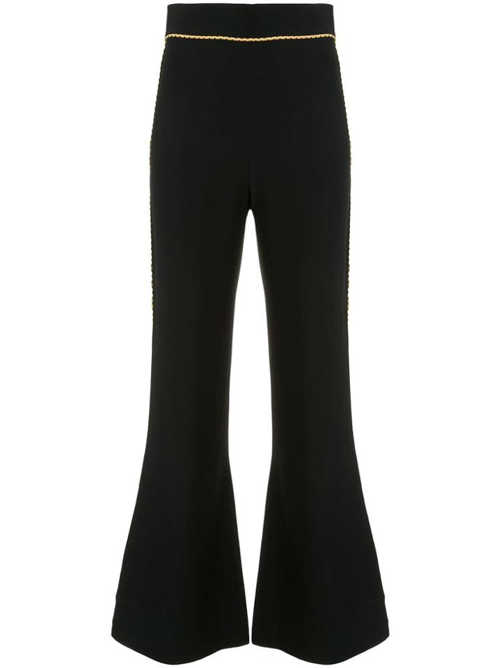 Peter Pilotto Flared Cady Trousers - Black