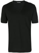 Dolce & Gabbana - V-neck T-shirt - Men - Cotton - 48, Black, Cotton
