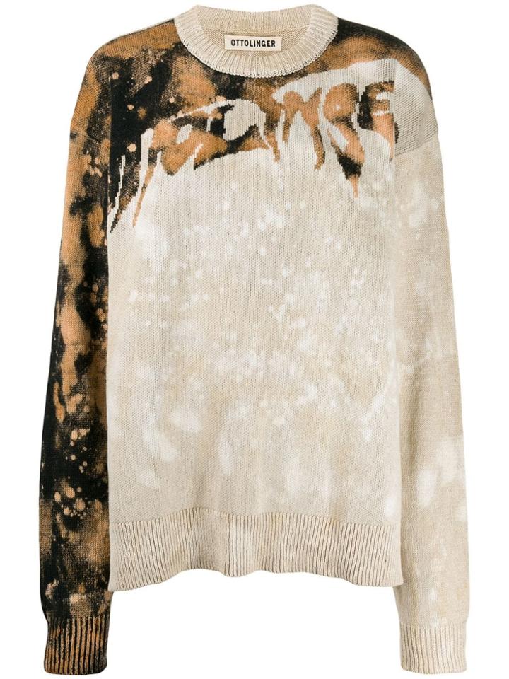 Ottolinger Tie-dye Oversized Jumper - Neutrals