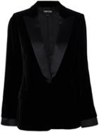 Tom Ford - Tuxedo Blazer - Women - Silk/cotton - 40, Black, Silk/cotton