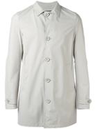 Herno Classic Buttoned Coat - Nude & Neutrals