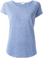 Closed Round Neck T-shirt, Women's, Size: M, Blue, Cotton/polyester