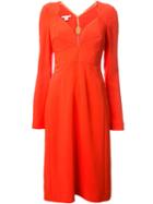 Antonio Berardi Chain Detail Fitted Dress, Women's, Size: 44, Red, Spandex/elastane/rayon