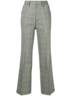Kolor Monotone Checked Trousers - Grey