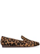 Veronica Beard Leopard Print Loafers - Brown