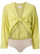 Framed Athena Bodysuit - Yellow