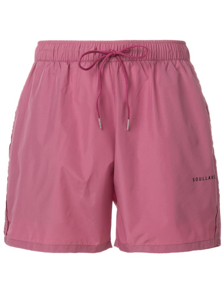 Soulland William Swim Shorts - Pink & Purple