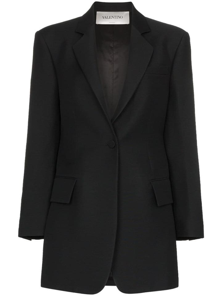 Valentino Boxy-cut Blazer - Black