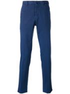 Incotex - Chino Trousers - Men - Cotton/spandex/elastane - 48, Blue, Cotton/spandex/elastane