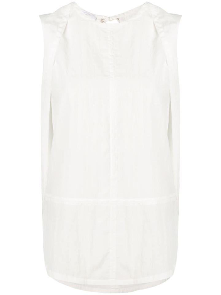 Helmut Lang Back Slit Top - White