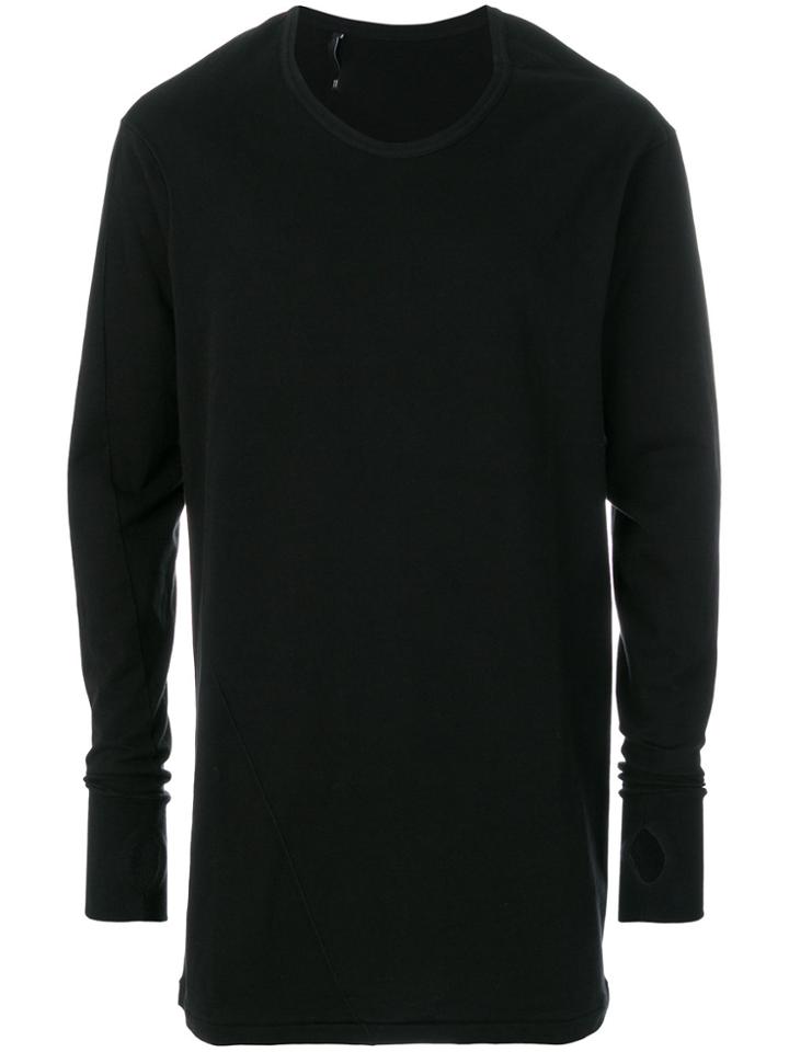 11 By Boris Bidjan Saberi Long Length Top - Black