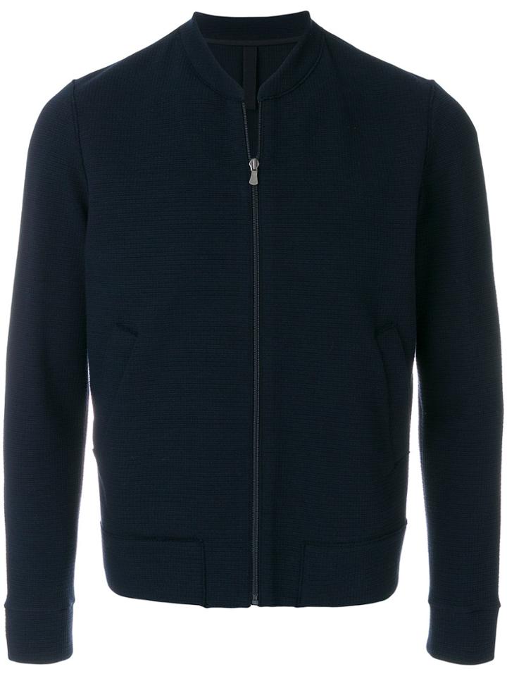 Harris Wharf London Slim-fit Bomber Jacket - Blue