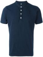 Eleventy Henley T-shirt, Men's, Size: Large, Blue, Cotton