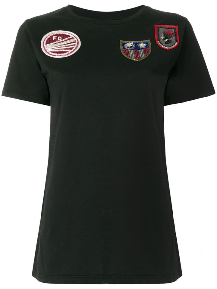 Mr & Mrs Italy Patched T-shirt - Black