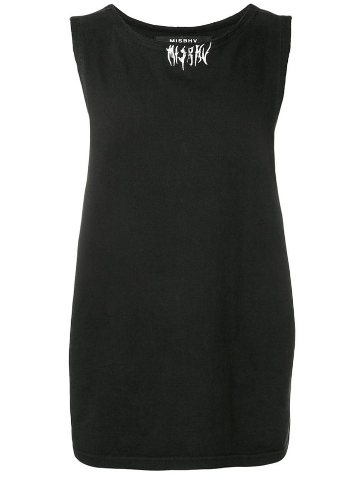 Misbhv Graphic Print Tank Top - Black