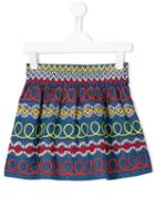 Stella Mccartney Kids Swirly Patterned Skirt, Girl's, Size: 8 Yrs, Blue