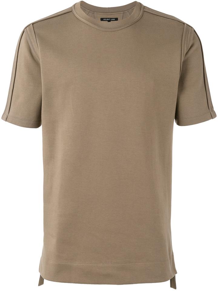 Helmut Lang Shortsleeved Sweatshirt, Men's, Size: Medium, Brown, Cotton/nylon