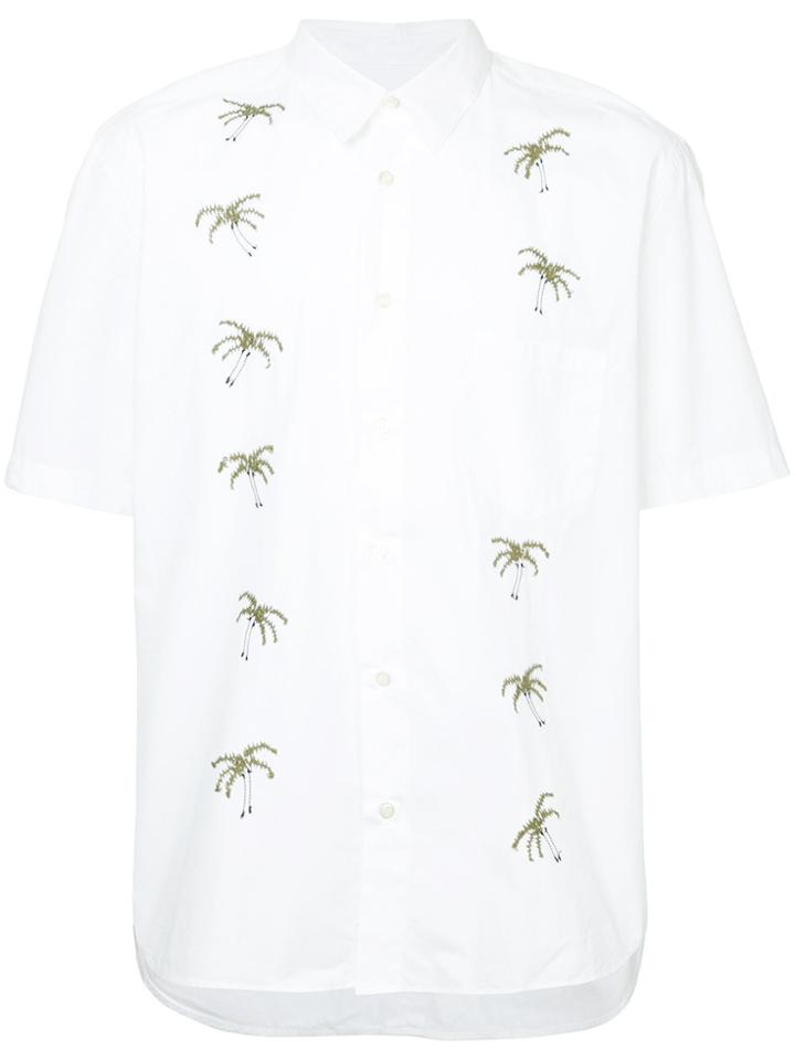 Jimi Roos Embroidered Short-sleeve Shirt - White