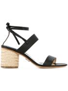Paul Andrew Myer Ankle Tie Sandals - Black