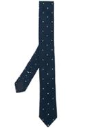 Eleventy Spotted Tie - Blue