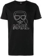 Karl Lagerfeld Ikonik Karl Outline T-shirt - Black
