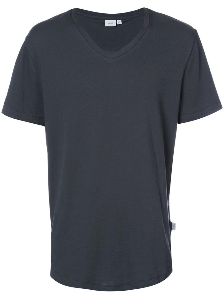 Onia - Joey V-neck T-shirt - Men - Cotton/spandex/elastane - Xxl, Grey, Cotton/spandex/elastane