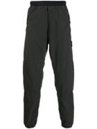 Stone Island Logo-patch Straight Trousers - Black