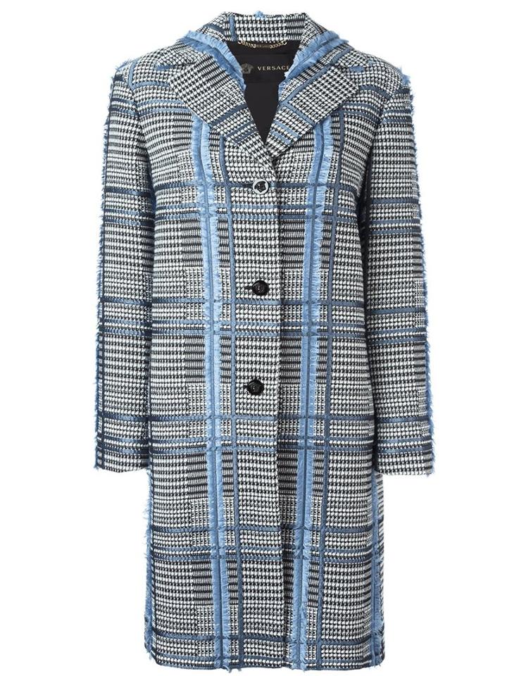 Versace Jacquard Fil Coupé Coat