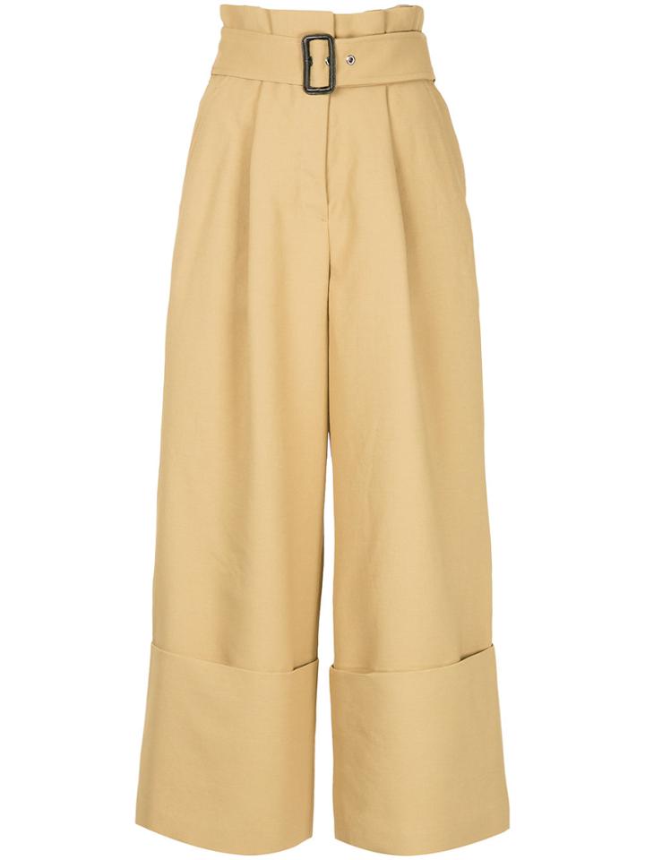 Aula High-waisted Palazzo Pants - Brown