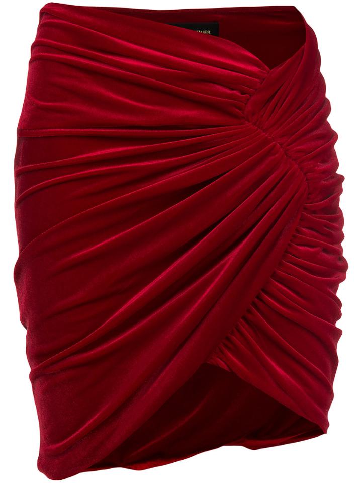 Alexandre Vauthier Fitted Short Skirt - Red