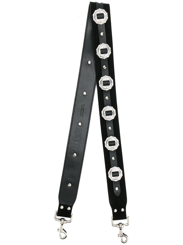 Kate Cate Embellished Bag Strap - Black