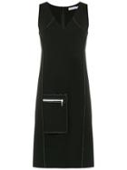 Mara Mac Zip-pocket Straight Dress - Black