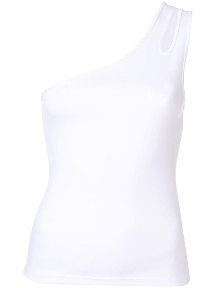 T By Alexander Wang One Shoulder Top - White