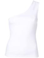 T By Alexander Wang One Shoulder Top - White