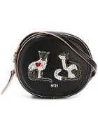 No21 Embellished Cat Crossbody Bag