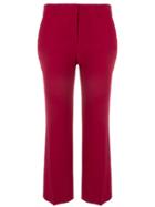 Max Mara Studio Cropped Cady Trousers - Red