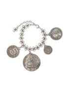 Chanel Pre-owned 2003 Logo Medallions Chain Bracelet - Silver