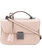 Mark Cross Satchel Handbag - Pink & Purple
